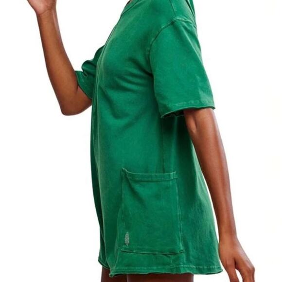 🆕 FP MOVEMENT Hot Shot Tee Romper / Heritage Green SZ S NWOT - Picture 5 of 6